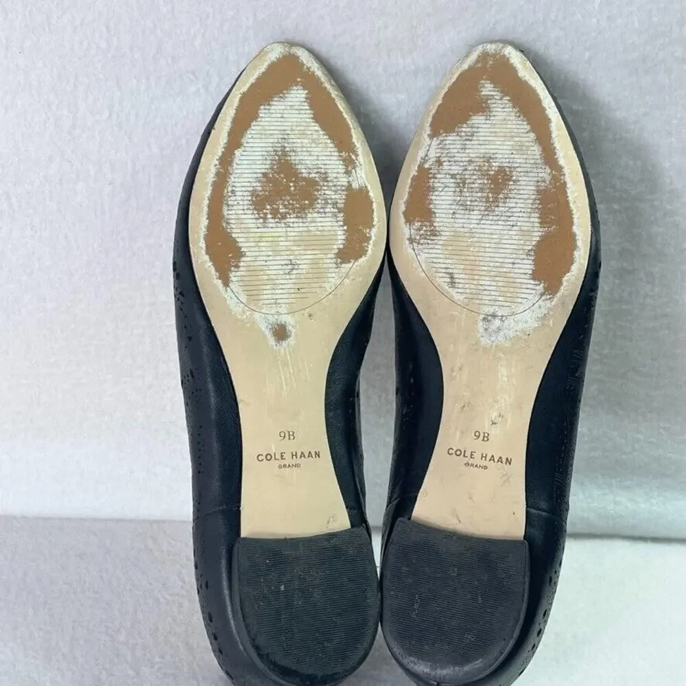 Cole Haan Shoes Women 9B Callie Perforated Leather Scallop Paisley Floral